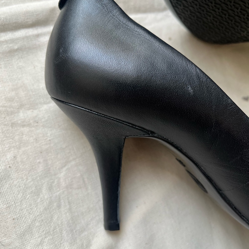 MICHAEL by Michael Kors Black Leather Heels - Picture 11 of 16